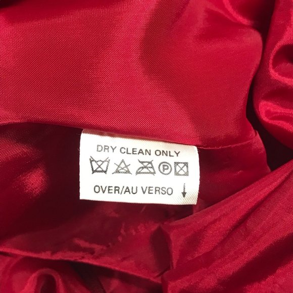 Liz Claiborne Women's Red Silk Short Sleeve Size 10 Dress Preowned - Picture 5 of 12